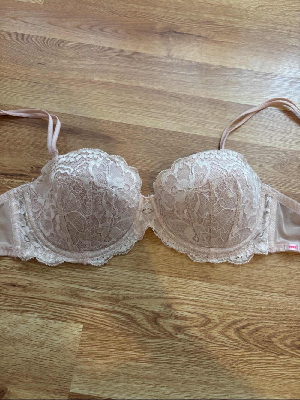 Victorias Secret PINK Light Pink Lace Bra
